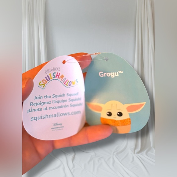 Star Wars Squishmallows Grogu Plush 14” The Mandalorian Baby Yoda Toy NWT - Picture 4 of 5